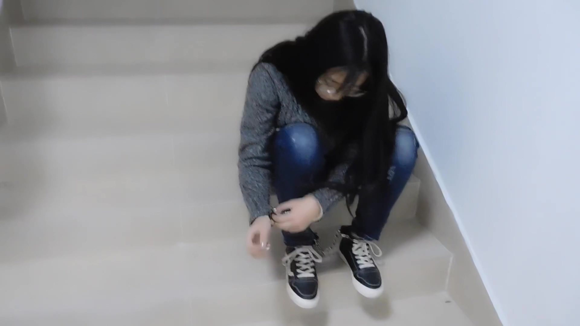 Chinese Girl Cuffed
