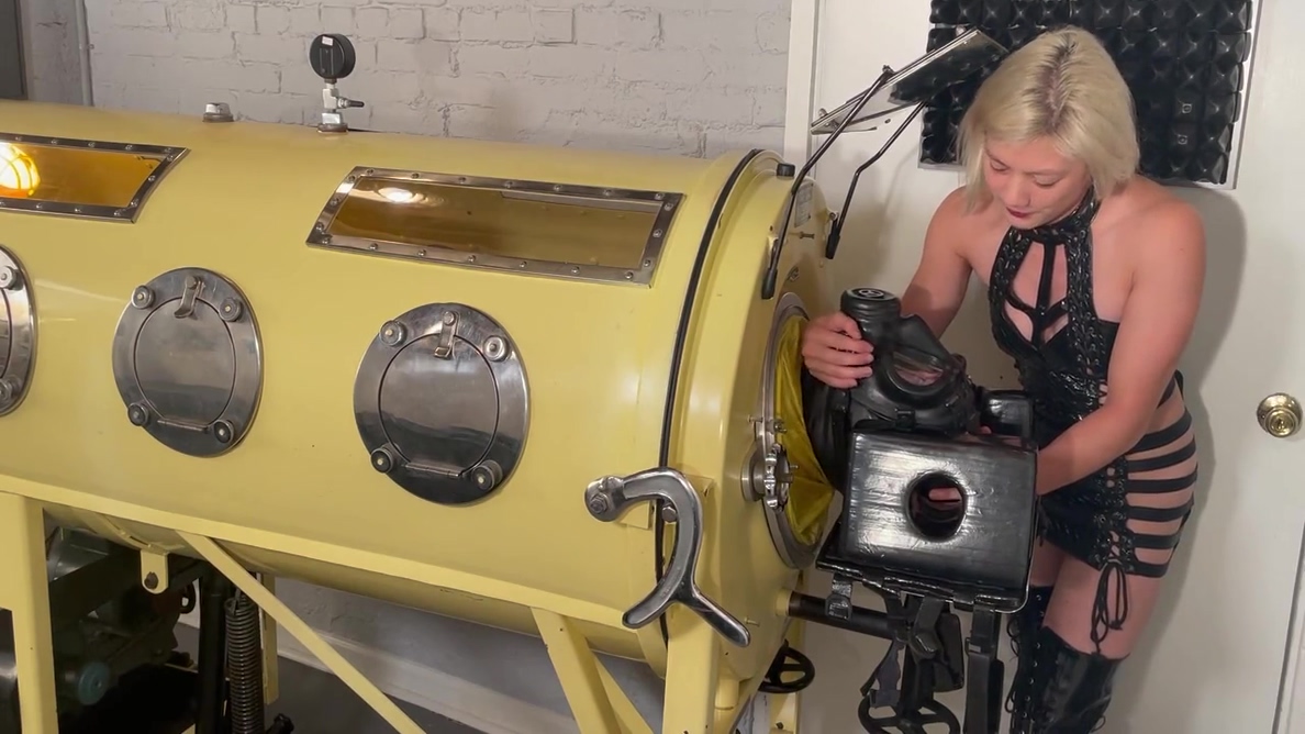 Latex Gimp In The Iron Lung
