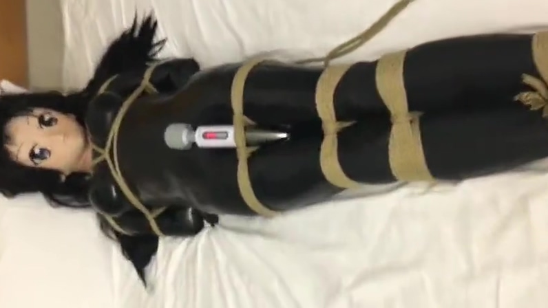 latex kigurumi bondage vibrating
