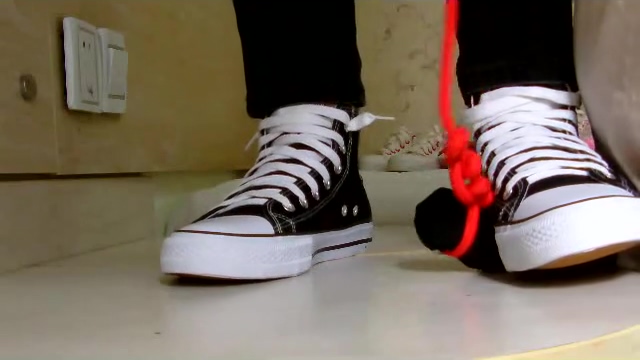 black sneaker cock trample
