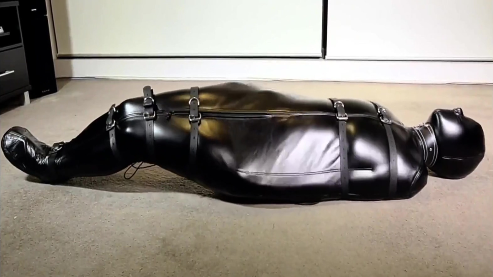 Girl Trapped In Sleepsack
