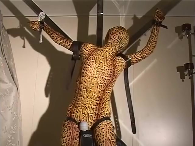 zentai bondage and blowjob
