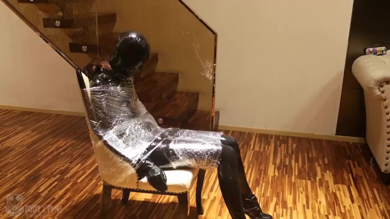 Chinese Bd- Black Rubber Bondage & Breathplay
